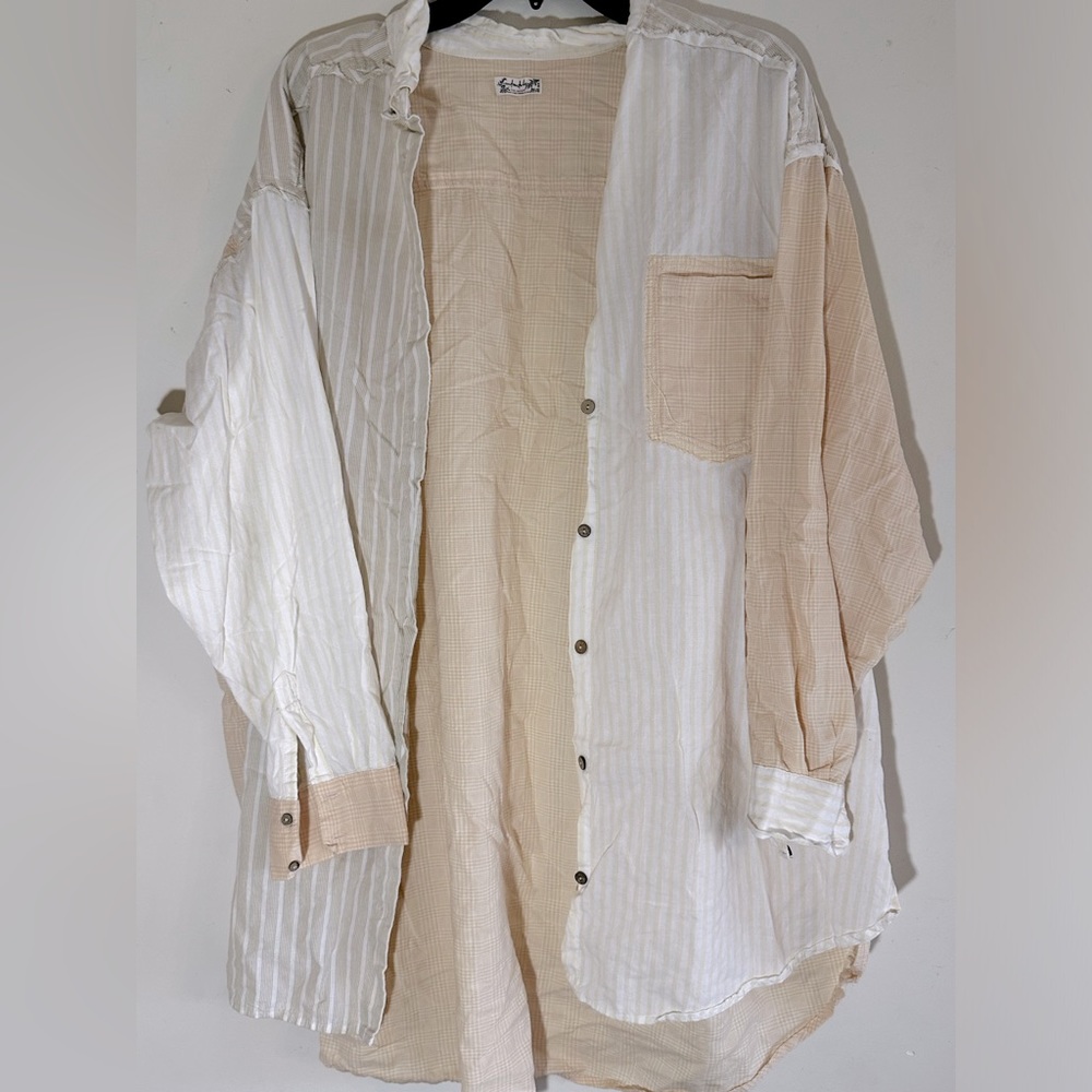 Free People Long Sleeve Button Up Top